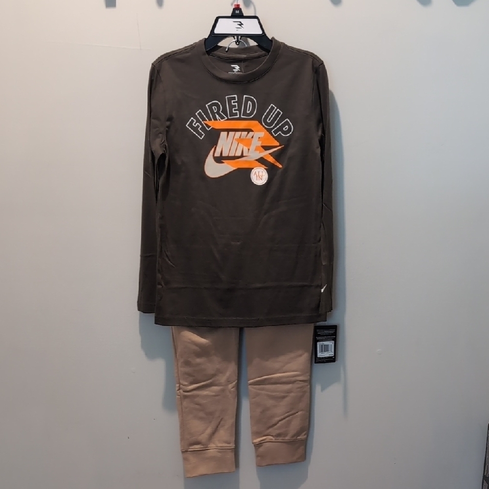 Nike Boys Two-piece Long Sleeve With Jogger Pants